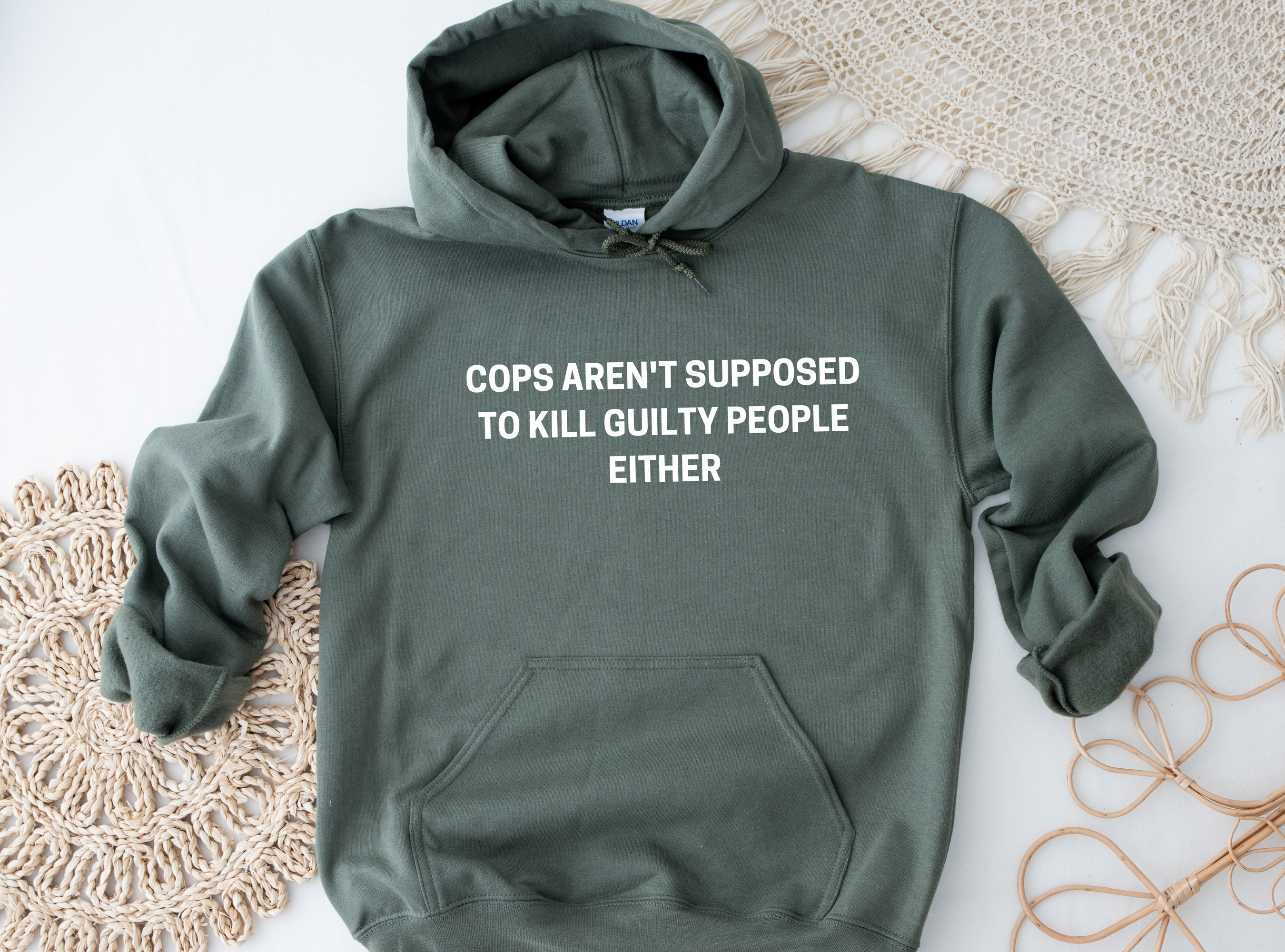 Cops aren't supposed to kill guilty people either Hoodie